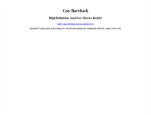 Tablet Screenshot of barebacktraining.com